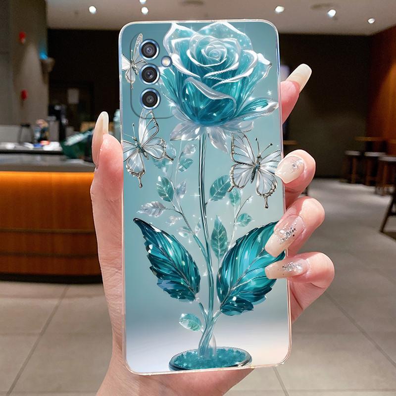 Casing For Samsung Galaxy M52 5G Phone Case Aesthetic Fashion Butterfly Flower 2025 New Design Clear Soft Protective Cover Shell