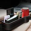 Стойка для хранения вещей, автомобильный органайзер для хранения вещей из искусственной кожи, подстаканник для автомобиля, ящик для хранения вещей в зазоре между сиденьями, универсальный