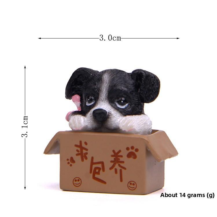 Cute Cartoon Box Corgi Husky Shepherd Dog Mini Model For Party Decorations And Gifts