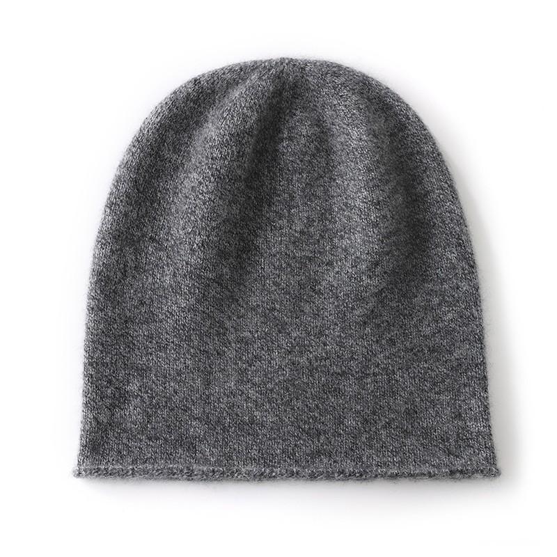 Cashmere crimped hat warm knitted men's and women's dome cashmere blend cashmere hat spot