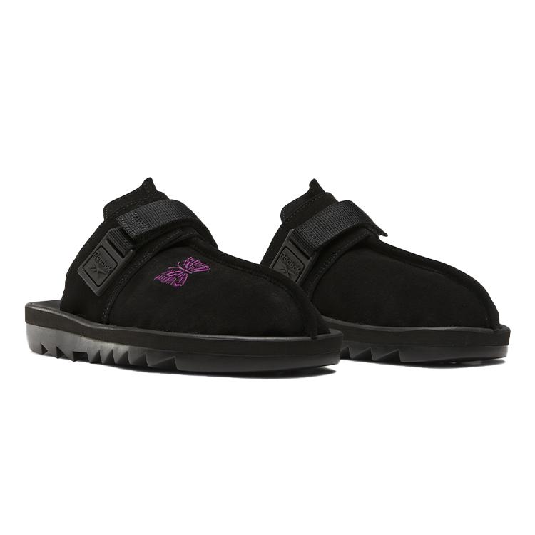 Needles x Reebok Шлепанцы Beatnik Черные Унисекс Кроссовки Основной черный Экстремальный фиолетовый 100207686