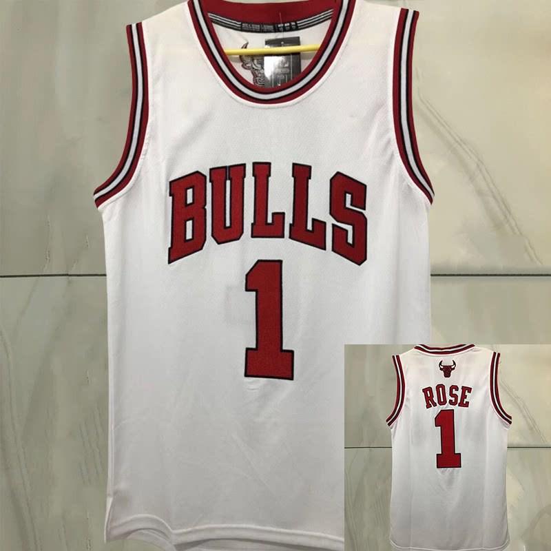Набор баскетбольных джерси Chicago Bulls NBA с вышитыми номерами и именами - Стиль Джордан 23 Пиппен Родман Роуз Мужской Женский
