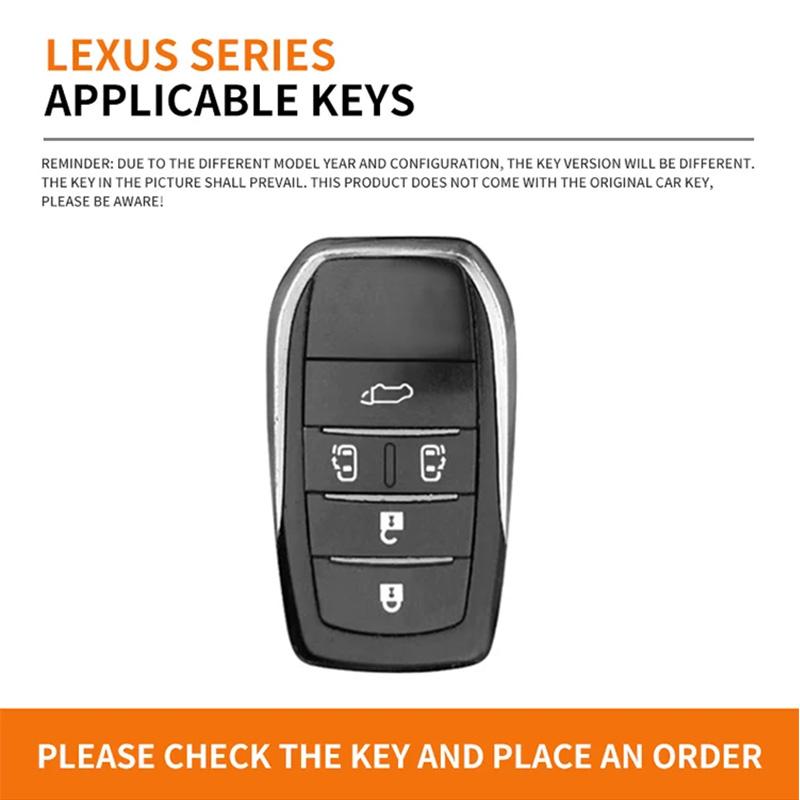 For Lexus LM300H LM RX300 RX350 RX400h SC430 GX470 LS400 GS300 ES300 ES330 LX470 Leather Car Key Case Cover Protector Shell