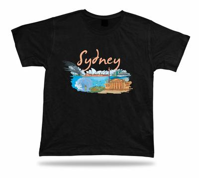 Sydney Harbour Bridge Opera House Unisexly Sea Wet N Wild Taronga Zoo Tshirt Tee