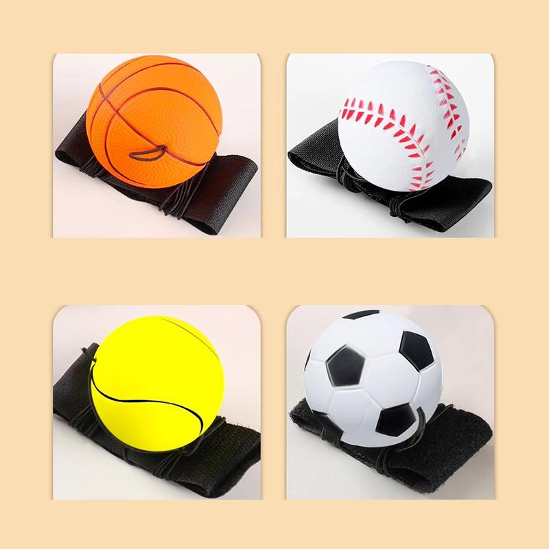 Мяч для возврата запястья эластичный резиновый мяч для упражнений на запястье укрепление рук на открытом воздухе в помещении надувной мяч браслет детские игрушки