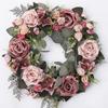 Artificial Rose Garland False Flower Door  Wall Hanging Wedding Home Living Room Bedroom Decoration