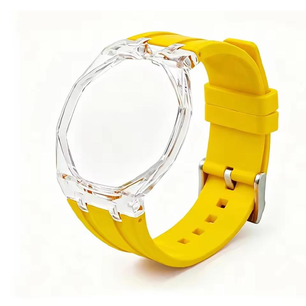 Продвинутый прозрачный чехол Glacier Силиконовый ремешок для часов Для AP x Swatch Royal Pop Карманные часы Превратить в наручные Часы Резиновый ремешок
