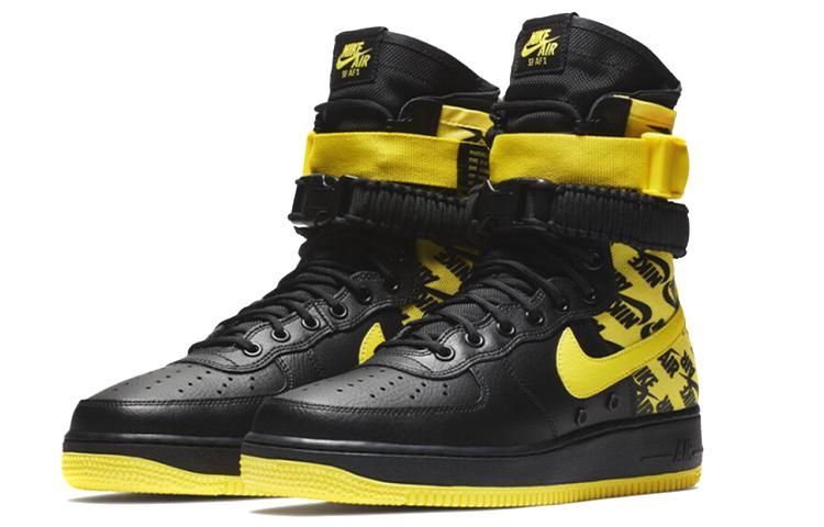 Nike Sf Air Force 1 High Черный Динамичный Желтый AR1955-001