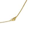Collier Luxenter En Nacre Blanche Finie En or Jaune 18K - Alphabet V