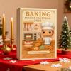 Christmas Baking Advent Calendar 24-Day Countdown Seasonal Anticipation Calendar Home Decor Car Accessory