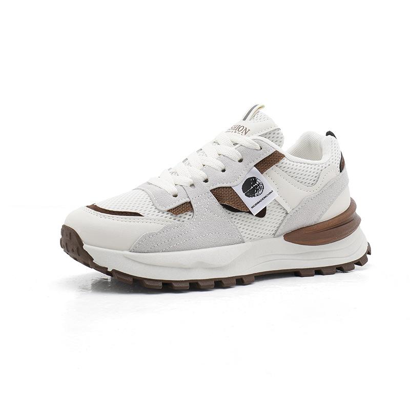 23 весенние новые туфли для папы на толстой подошве, женские дышащие туфли Форрест Гамп, повседневная обувь в корейском стиле с круглым носком, студенческая спортивная обувь