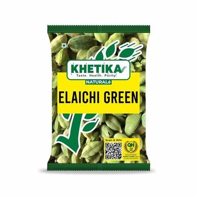 Khetika Naturale Зеленый Кардамон 50 грамм | Цельный Кардамон | Без Искусственных Красителей и Консервантов
