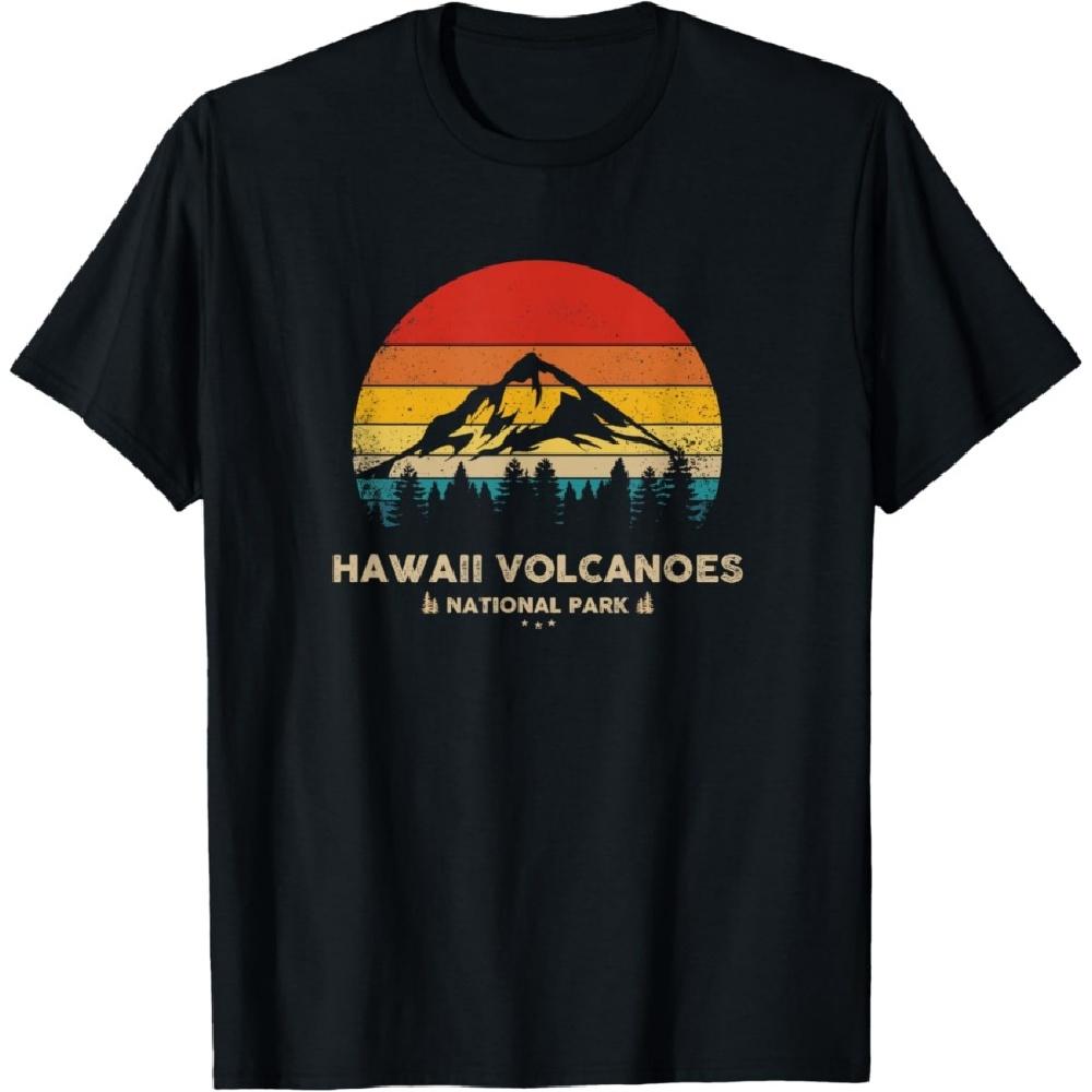Hawaii Volcanoes - National Park Retro Souvenir T-Shirt(1)