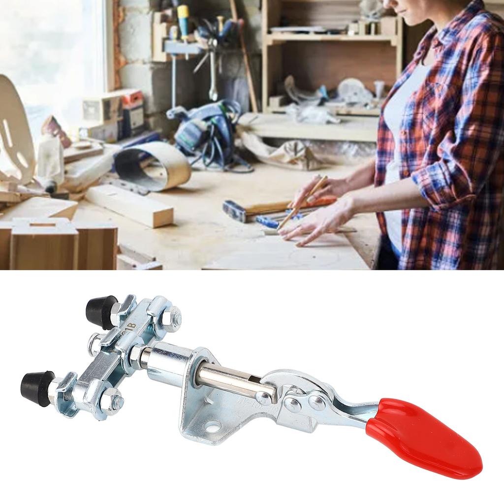 Push Pull Action Clamp Double Head Adjustable Quick Release Clamp for Woodworking 45kg Holding Capac