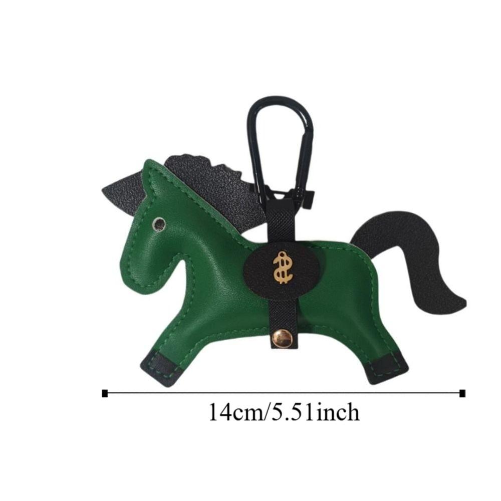 Handmade Stitching Horse Pendant Multi-color Keychain New Trend Bag Charm  Backpack Accessory