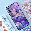 Anime Genshin Impact Fischl Case For Samsung Galaxy S23 S22 Ultra S21 Plus S8 S9 S10 Note 10 20 Ultra S20 FE S21 FE Cover