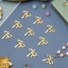 10/20/30pcs Alloy Material Jewelry Making Jewelry Bow Earrings Pendant DIY Bracelet Jewelry DIY Keychain Bow Jewelry Bracelet Alloy Jewelry