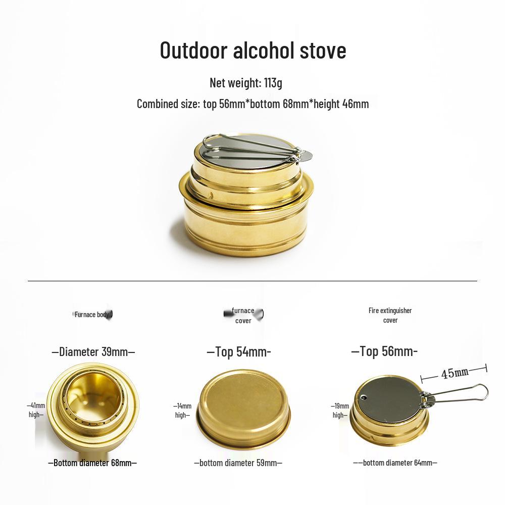 Подставка для спиртовой горелки из нержавеющей стали для улицы - Жаростойкий аксессуар для кемпинговой посуды