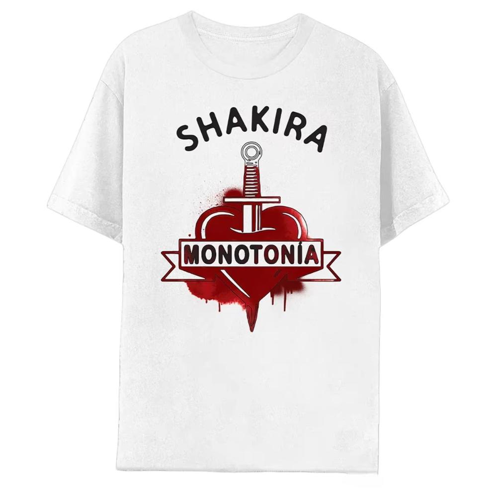 2026 Adult Shakira Las Mujeres Ya No Lloran World Tour Graphic T Shirt Unisex Summer Short Sleeve Crewneck Concert Tee
