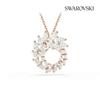 Swarovski Rose Gold Tone Round Pendant Necklace 5764188