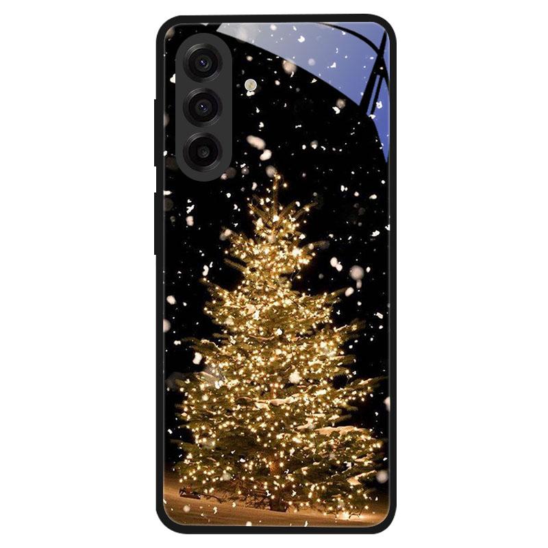 Закаленное стекло в рождественском стиле для Samsung Galaxy S24 S22 S21 S23 S25 Ultra Fe Ударопрочный чехол S25FE S25 Edge Shell Coque