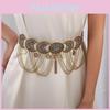 Bohemian Style Waist Chain With Alloy Embellishments And Tassels For Festival