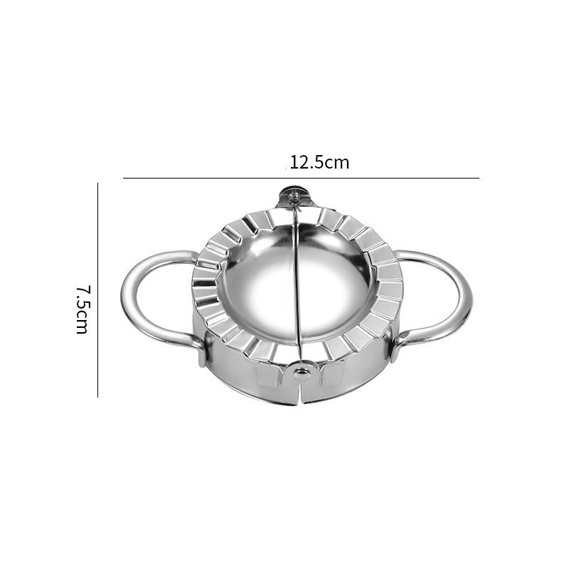 Dumpling Mold Jiaozi Maker Stainless Steel Hand Dough Presser Circle Roller Machine Kitchen Pizza Pastry Cutters Cooking Tools