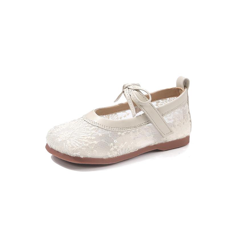 Girls Princess Shoes Mesh Breathable for Summer Kids Casual Shoes Round Toes 2025 Brand New Children Flat Shoes Non-slip Soft