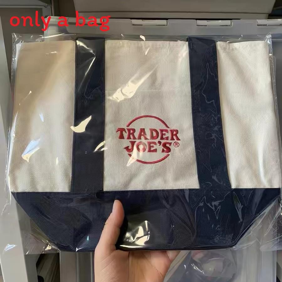 Мини-сумка-тоут Trader Joes, холщовая, экологичная, большая вместимость, для покупок и повседневного использования