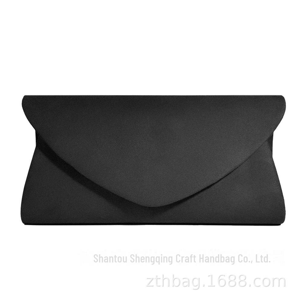 European and American Simple Flannel Heart-Shaped Evening Clutch for Ladies