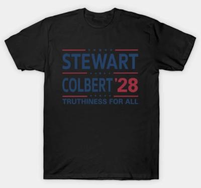 Футболка Jon Stewart & Stephen Colbert 2028 Истинность для всех
