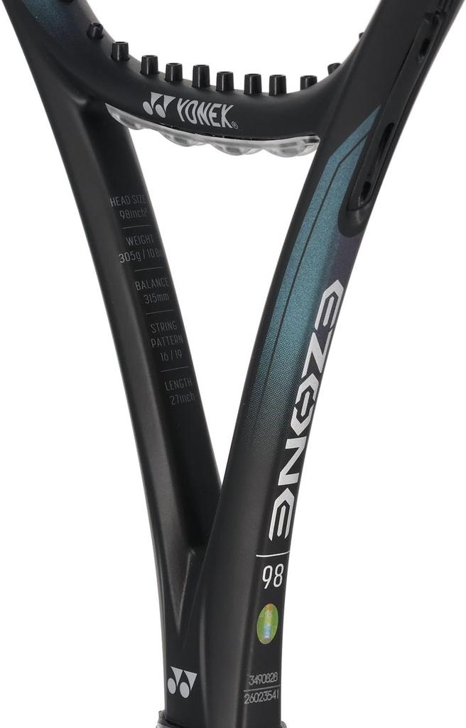 Жесткая теннисная ракетка YONEX, сделано в Японии, E Zone 98, только рамка, цвет Aqua Night Black G2 07EZ98 (490)