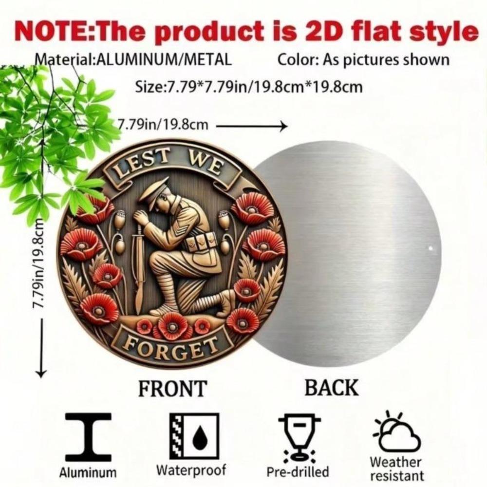 Винтажная металлическая жестяная табличка Солдат Второй мировой войны Военный Настенный Декор Табличка