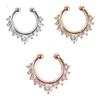 1 Pc U-shape Non Piercing Fake Clip On Septum Clicker Nose