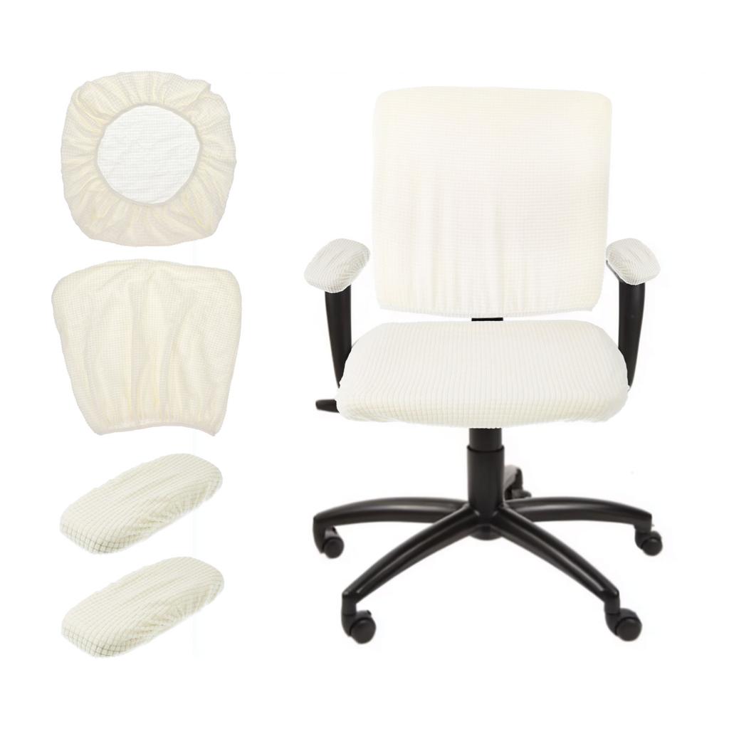 Gaming Chair Covers With Armrest Cover Set Stretch Computer Chair Cover Set Office Seat Cover for Rotating Chair Desk Chairs