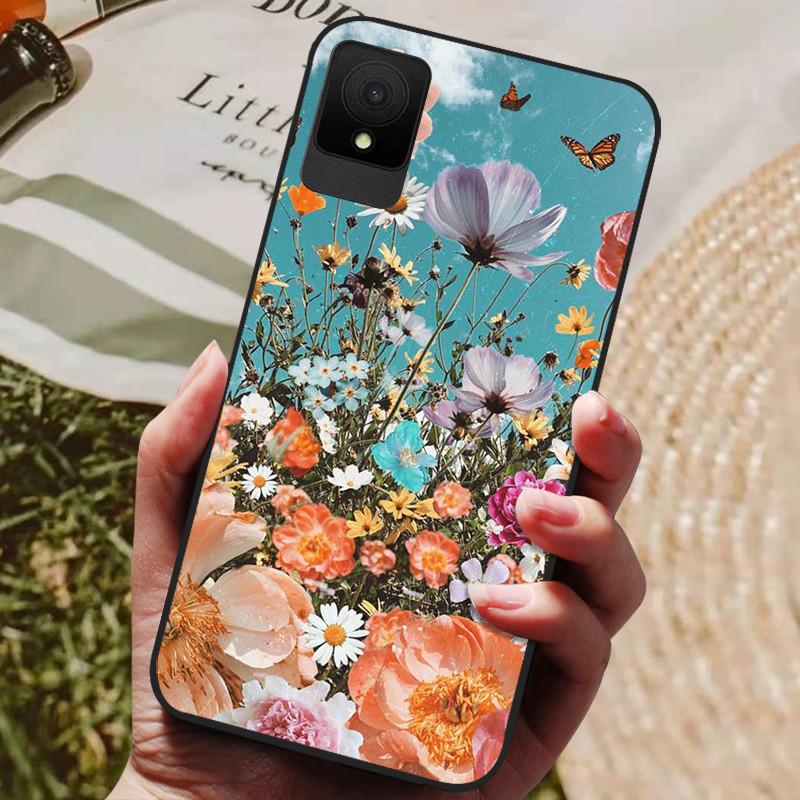 For TCL 502 Case Shockproof Soft Silicone TPU Bumper for TCL 502 Global Cover Cat Luxury TCL502 Cute Cartoon Shell