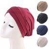 1Pc Women New Magic Turban Indian Headwrap Solid Color Extra Long Tube Polyester & Spandex Hijab Head Wrap