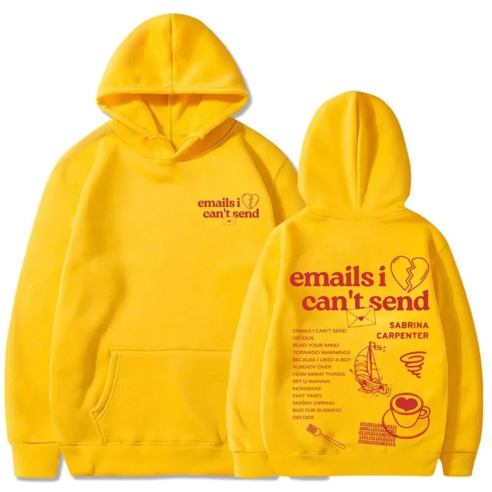 Nonsense Emails I Can‘t Send Printed Hoodies Trendy Harajuku Long Sleeve Sweatshirts Woman Winter Fashion Clothing