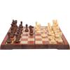 Kosun Chess Magnetic Wood Grain Folding Chess with Storage Bag Set, Chess, Board, (XL)