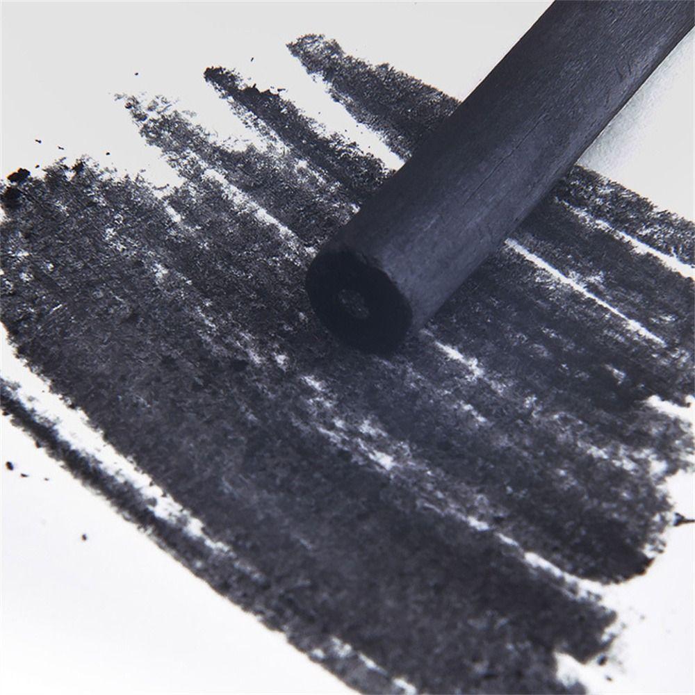 Black Color Charcoal Sticks Vine Charcoal Willow Charcoal Charcoal Bars Strong Color Comfortable Feel Drawing Charcoal Pencils