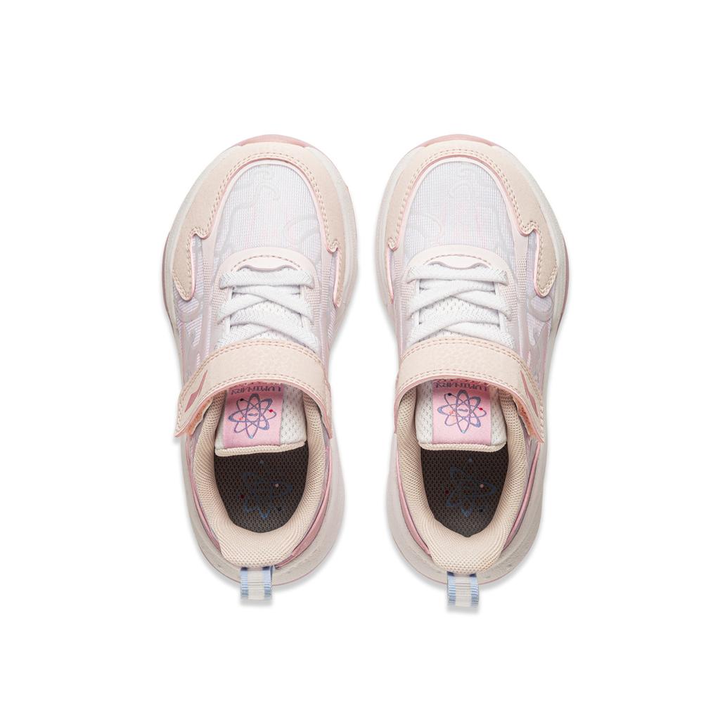 Li Ning Kids Color Block Letter Low Top Casual Shoes Kids sneakers Pink YKNU072-2
