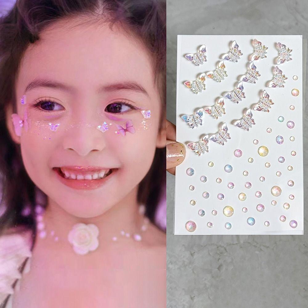 Face Decoration Face Jewelry Sticker Body Makeup Eye Shadow Sticker Gemstone Sticker Girls