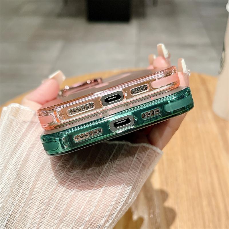 Роскошный матовый лазерный IMD цветной чехол для беспроводной зарядки Magsafe для iPhone 15 14Plus 13 12 11 Pro Max противоударный чехол