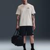 Nike Мужская повседневная простая футболка светло-кремового цвета