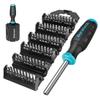 DURATECH Отвертка Набор сменных отверток с магнитными и для электрики, мебели и автомобилей Включает держатель для хранения, 60 предметов
