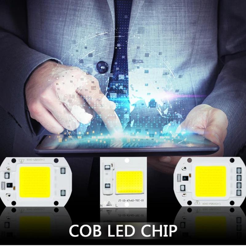 Светодиодная лампа COB 20 Вт 30 Вт 50 Вт AC 220 В 230 В 240 В Smart IC Не требует драйвера DIY Чип Светодиодная лампа Прожектор Прожекторный чип