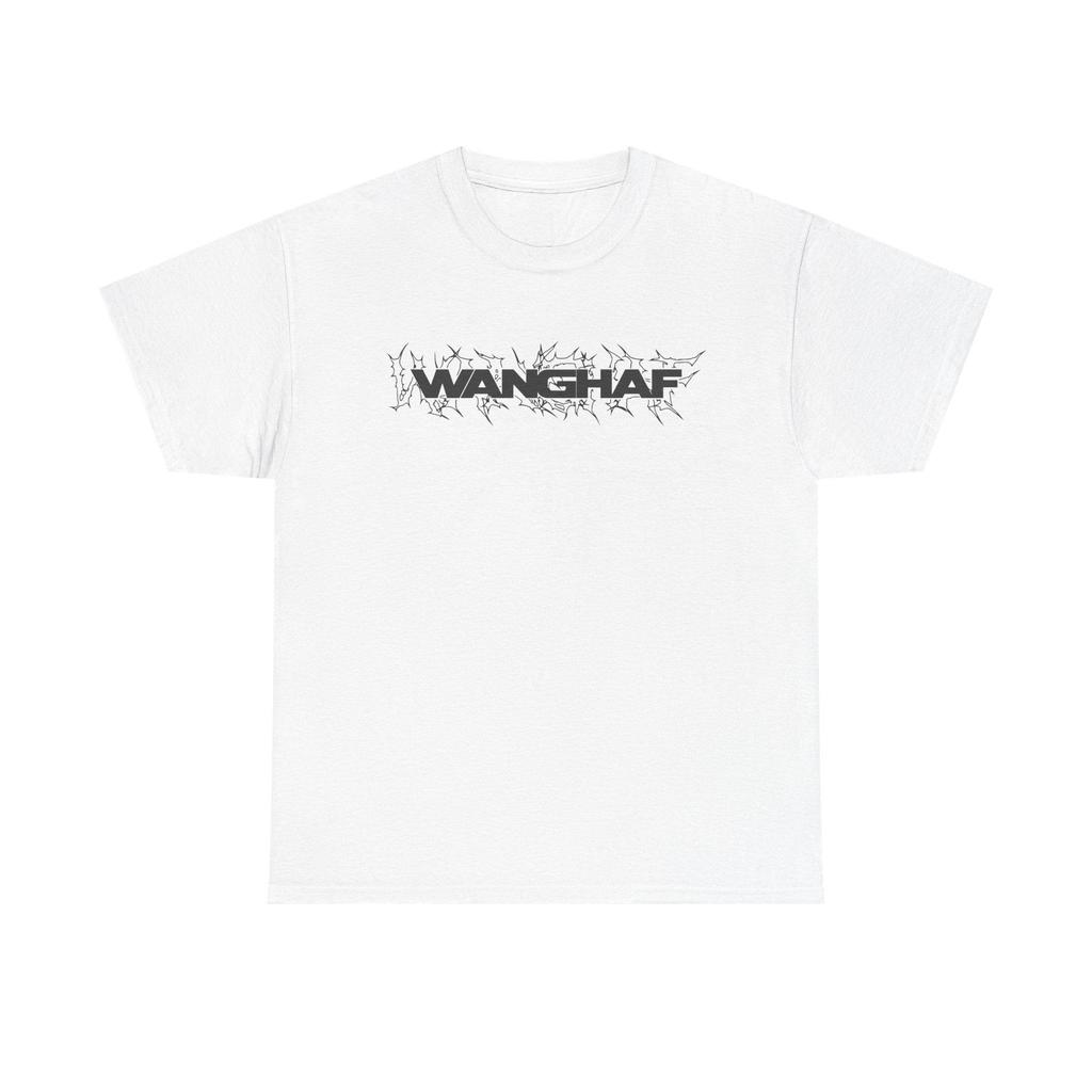 WANGHAF Barbed Wire Letter Print Tshirt Y2K Goth Streetwear Unisex Cotton Tshirt Grunge Style Casual Tee