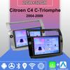 Android Carplay автомобильное радио для Citroen C4 C-Triomphe C-Quatre 2004-2009 мультимедийный проигрыватель головное устройство стерео GPS навигация BT WIFI 2+32 ГБ