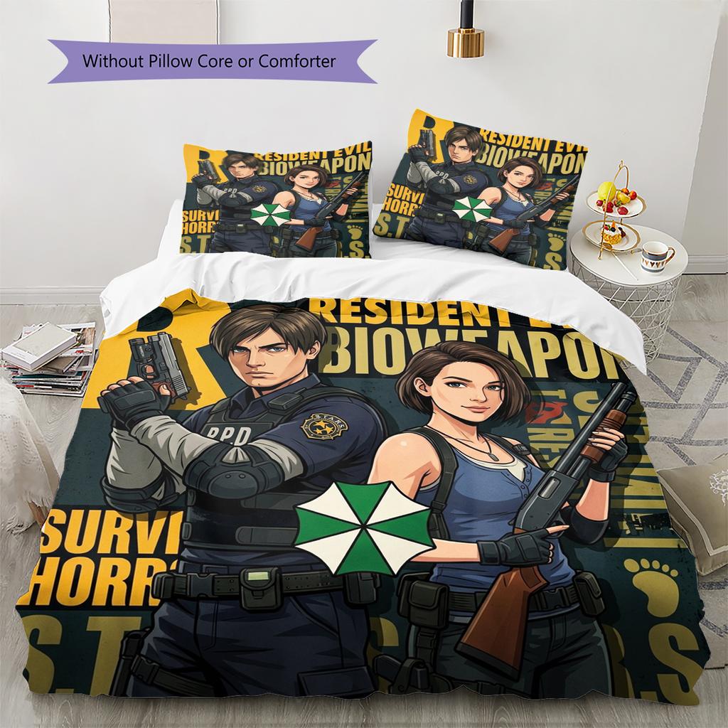 Пододеяльник Resident Evil - Мягкий, Удобный, Детское Постельное Белье, Подарок, Очень Большой, Разные Размеры - HE126