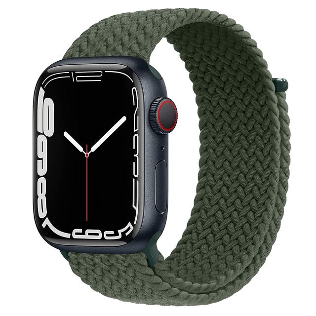 Ремешок для Apple Watch 44 мм 40 мм 45 мм 41 мм 42 мм ultra 49 мм correa Плетеный браслет Solo Loop Apple watch series 7 3 5 se 6 8